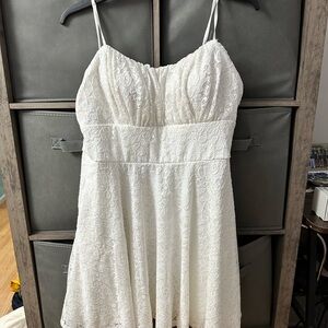 Macy’s City Studio White Spaghetti Strap Sundress